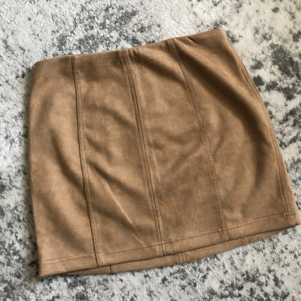 Wild Honey Brown Mini Skirt